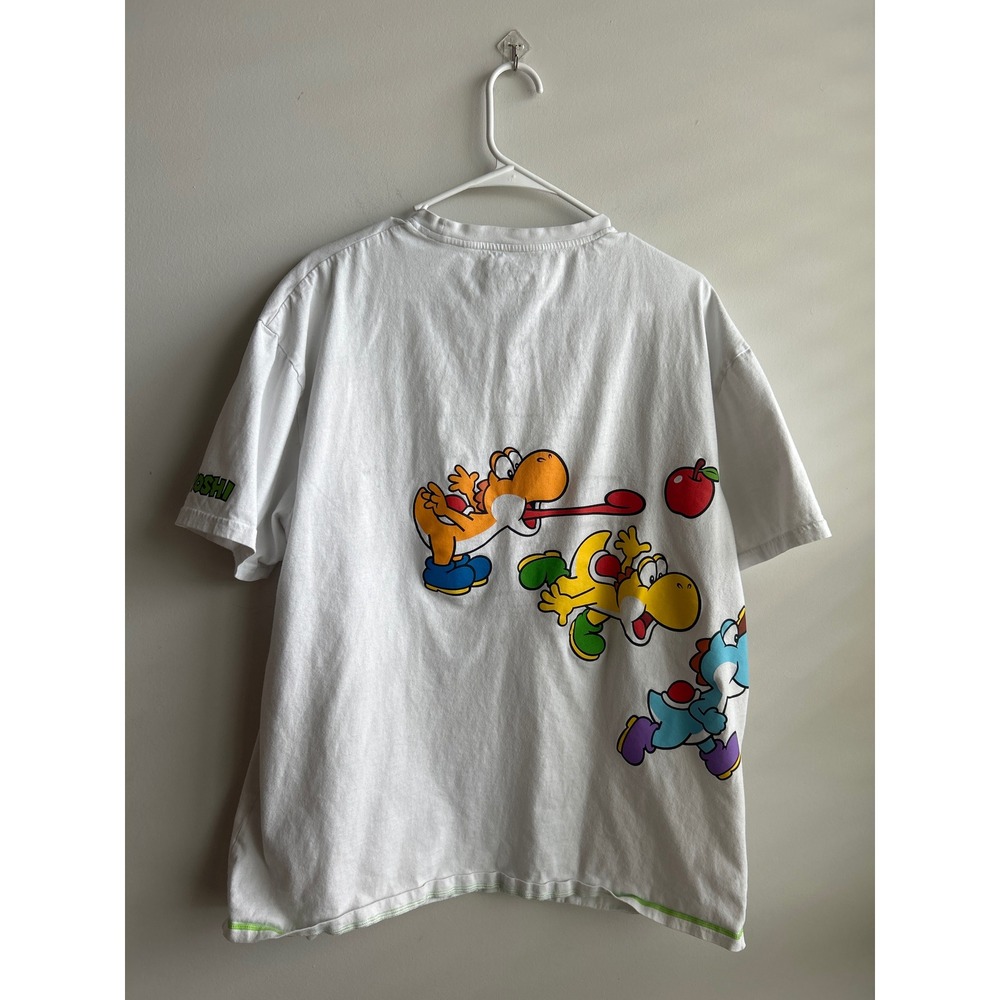 Super Nintendo World Universal Studios White Yoshi Graphic T-Shirt Mens XL - Picture 5 of 14